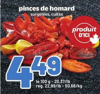 Metro PINCES DE HOMARD offer