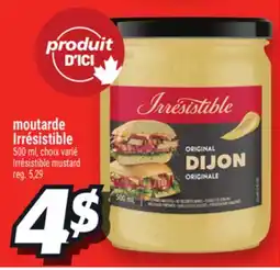 Metro MOUTARDE IRRÉSISTIBLE | IRRÉSISTIBLE MUSTARD offer