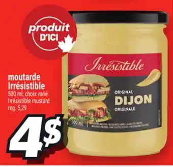 Metro MOUTARDE IRRÉSISTIBLE | IRRÉSISTIBLE MUSTARD offer