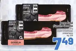 Metro BACON FUMÉ FUMOIRS GOSSELIN | GOSSELIN SMOKEHOUSES SMOKED BACON offer