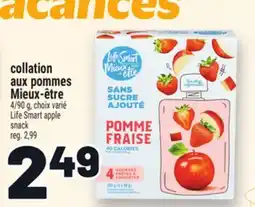 Metro COLLATION AUX POMMES MIEUX-ÊTRE | LIFE SMART APPLE SNACK offer