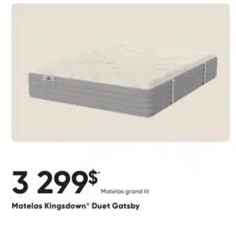 Dormez Vous Matelas Kingsdown Duet Gatsby offer