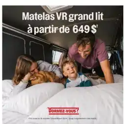 Dormez Vous Matelas VR grand lit offer