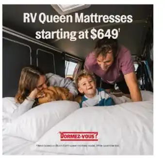 Dormez Vous RV Queen Mattresses offer