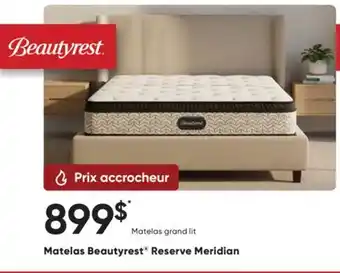 Dormez Vous Matelas Beautyrest Reserve Meridian offer