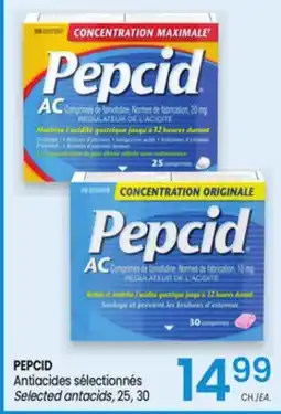Uniprix PEPCID Antiacides sélectionnés/ Selected antacid offer