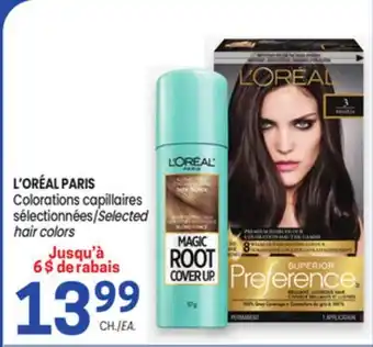 Uniprix L'ORÉAL PARIS Colorations capillaires sélectionnées/Selected hair colors offer
