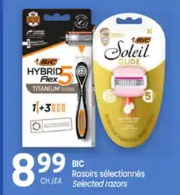 Uniprix BIC Rasoirs sélectionnés/ Selected razors offer