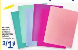 Uniprix FIRSTLINE Reliures à 3 attaches sélectionnées/Selected 3-prong folders offer