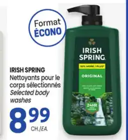 Uniprix IRISH SPRING Nettoyants pour le corps sélectionnés / Selected body washes offer