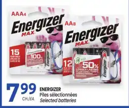 Uniprix ENERGIZER Piles sélectionnées / Selected batteries offer