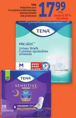 Uniprix TENA Protections pour l'incontinence sélectionnées/Selected bladder leak protections offer