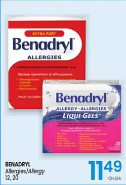 Uniprix BENADRYL Allergies/Allergy offer
