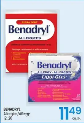 Uniprix BENADRYL Allergies/Allergy offer