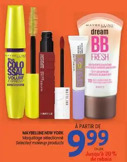 Uniprix MAYBELLINE NEW YORK Maquillage sélectionné/ Selected makeup products offer
