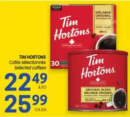 Uniprix TIM HORTONS Cafés sélectionnés/ Selected coffees offer