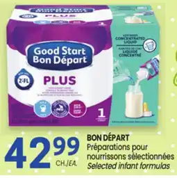 Uniprix BON DÉPART Préparations pour nourrissons sélectionnées/ Selected infant formulas offer