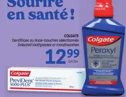 Uniprix COLGATE Dentifrices ou rince-bouches sélectionnés / Selected toothpastes or mouthwashes offer