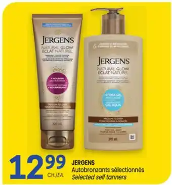 Uniprix JERGENS Autobronzants sélectionnés/ Selected self tanners offer