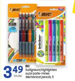 Uniprix BIC Surligneurs or porte-mines/ Highlighters or Mechanical pencils offer