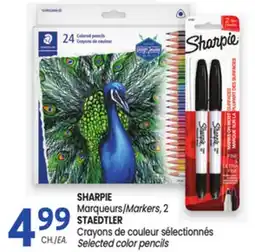 Uniprix SHARPIE Marqueurs/Markers, 2 STAEDTLER Crayons de couleur sélectionnés/Selected color pencils offer