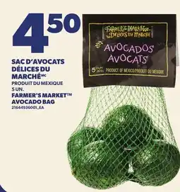 Provigo SAC D'AVOCATS DÉLICES DU MARCHÉ | FARMER'S MARKET AVOCADO BAG, 5 UN offer