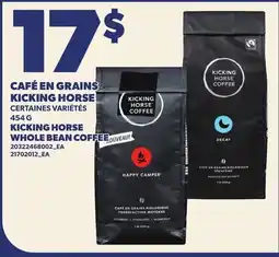 Provigo CAFÉ EN GRAINS KICKING HORSE | KICKING HORSE WHOLE BEAN COFFEE offer