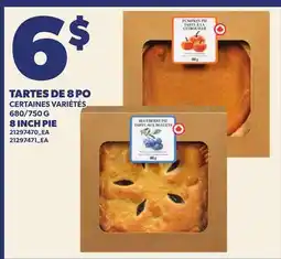 Provigo TARTES DE 8 | 8 INCH PIE, 680/750 G offer