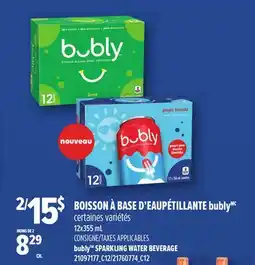 Provigo BOISSON À BASE D'EAUPÉTILLANTE BUBLY offer