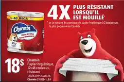 Provigo CHARMIN PAPIER HYGIÉNIQUE, 12=48 ROULEAUX, RÉSISTANT offer