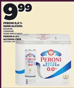Provigo PERONI 0,0 % SANS ALCOOL | PERONI 0.0% ALCOHOL FREE offer