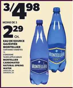 Provigo EAU DE SOURCE GAZÉFIÉE MONTELLIER | MONTELLIER CARBONATED NATURAL SPRING WATER offer