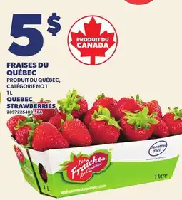 Provigo FRAISES DU QUÉBEC offer
