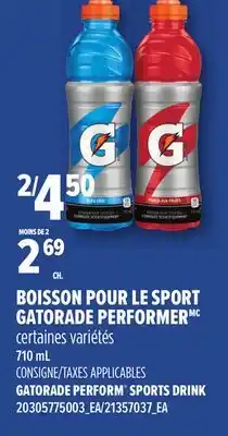 Provigo BOISSON POUR LE SPORT GATORADE PERFORMER offer