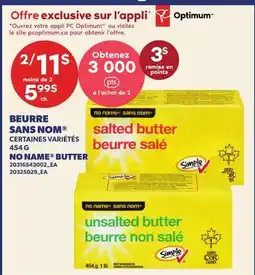 Provigo BEURRE SANS NOM | NO NAME BUTTER offer