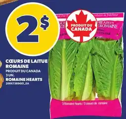 Provigo CŒURS DE LAITUE ROMAINE | ROMAINE HEARTS, 3 UN offer