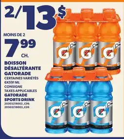 Provigo BOISSON DÉSALTÉRANTE GATORADE | GATORADE SPORTS DRINK offer
