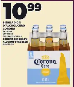 Provigo BIÈRE À 0,0 % D'ALCOOL CERO CORONA | CORONA CER O 0.0% ALCOHOL-FREE BEER offer