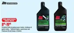 Canadian Tire Selected Engine, Lawnmower and Chainsaw Oil and Grease offer