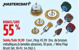 Canadian Tire Wire/Flap Brush Set, 10-Pc offer