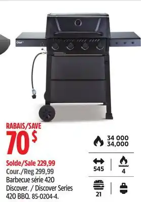 Canadian Tire Master Chef Discover Series 420 BBQ offer