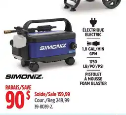 Canadian Tire Simoniz PISTOLET À MOUSSE FOAM BLASTER offer