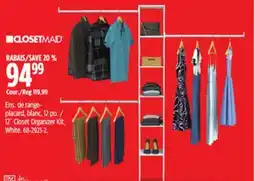 Canadian Tire 12˝ Closet Organizer Kit offer