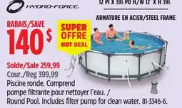 Canadian Tire HYDRO-FORCE Round Pool Includes filter pump for clean water offer
