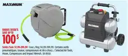 Canadian Tire Selected Maximum Air Tools, Hoses, Compressors and Impact Wrench offer