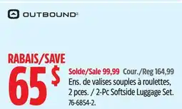 Canadian Tire Outbound 2-Pc Softside Luggage Set offer