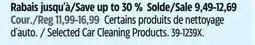 Canadian Tire Simoniz Selected Car Cleaning Products offer