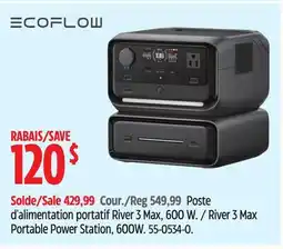 Canadian Tire River 3 Max Portable Power Station, 600W offer
