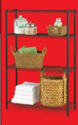 Canadian Tire 4-Tier Wire Shelf, Black offer