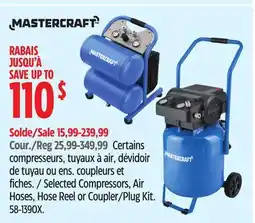 Canadian Tire Selected Compressors, Air Hoses, Hose Reel or Coupler/Plug Kit offer